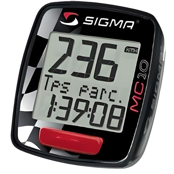 Sigma MC10 multifunktion digital hastighetsmätare för motorcykelcykel scooter cyclo 50