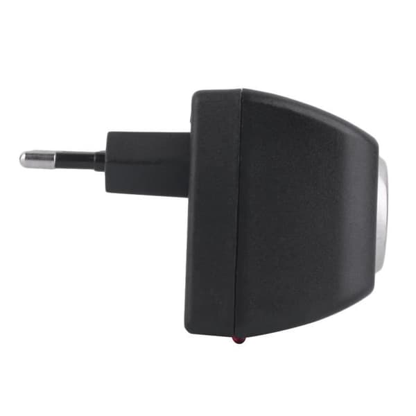 Adaptörkonverter - ZC400100 - 220V till 12V DC - EU-kontakt - Utström 1000mA - Svart