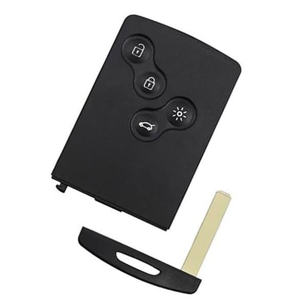 "Elektronisk tom nyckelkort med 4 knappar, kompatibel med Renault MEGANE 3, SCENIC 3, LAGUNA 3 för programmering."
