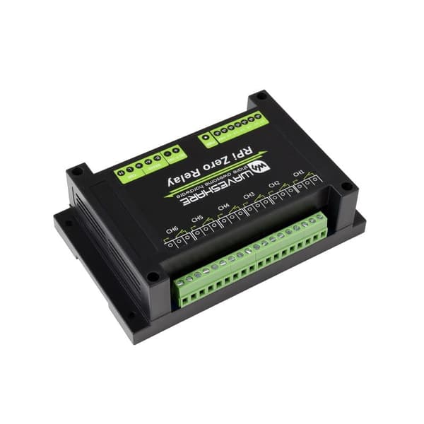 Industriell 6-kanalig RS485/CAN-relämodul för Raspberry Pi Zero
