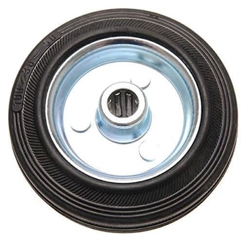 Kraftmann - Hel gummihjul - Stål fälgar - Ø 100 mm - 80959