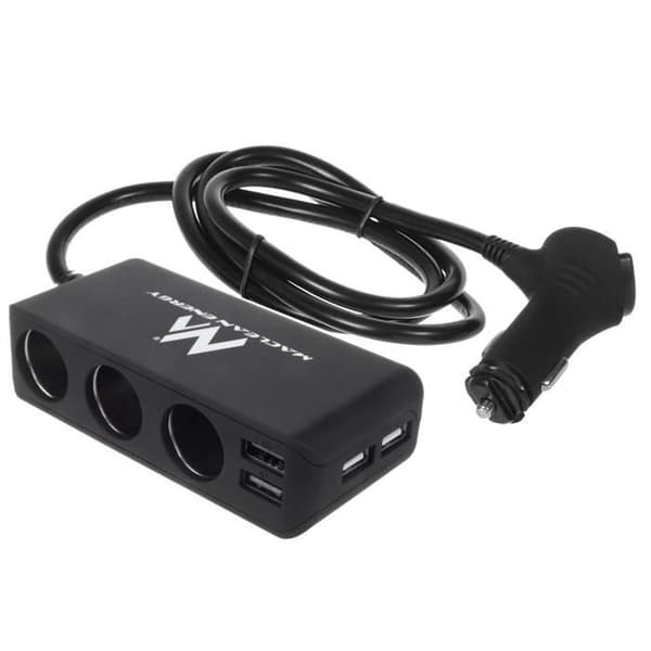 Maclean MCE117 Multi 3-vägs 2-utgång USB cigarettändaruttag