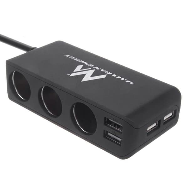Maclean MCE117 Multi 3-vägs 2-utgång USB cigarettändaruttag