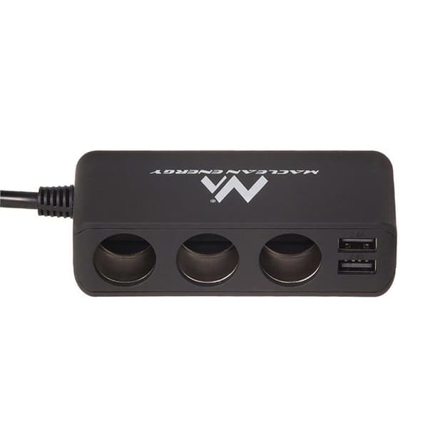 Maclean MCE117 Multi 3-vägs 2-utgång USB cigarettändaruttag