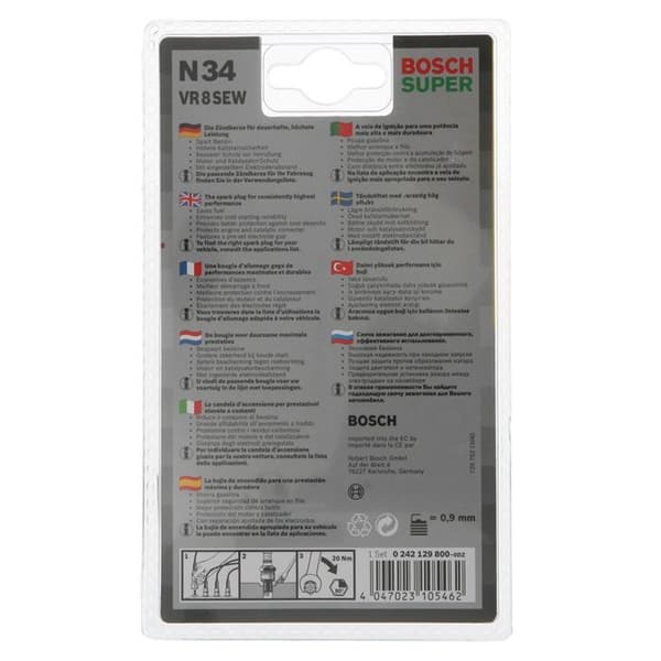 BOSCH Tändstift VR8SEW N°34 x4