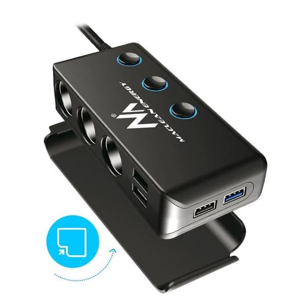 Maclean MCE218 12-24V 4xUSB PD QC cigarettändaradapter