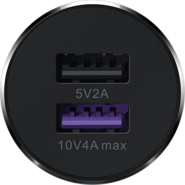 Billaddare - Huawei - CP37 - 2 USB-portar - USB-C-kabel ingår - Snabbladdning 20 min