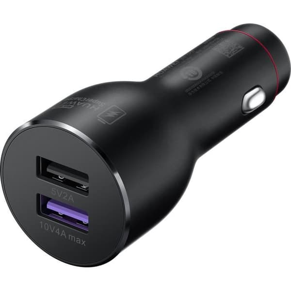 Billaddare - Huawei - CP37 - 2 USB-portar - USB-C-kabel ingår - Snabbladdning 20 min