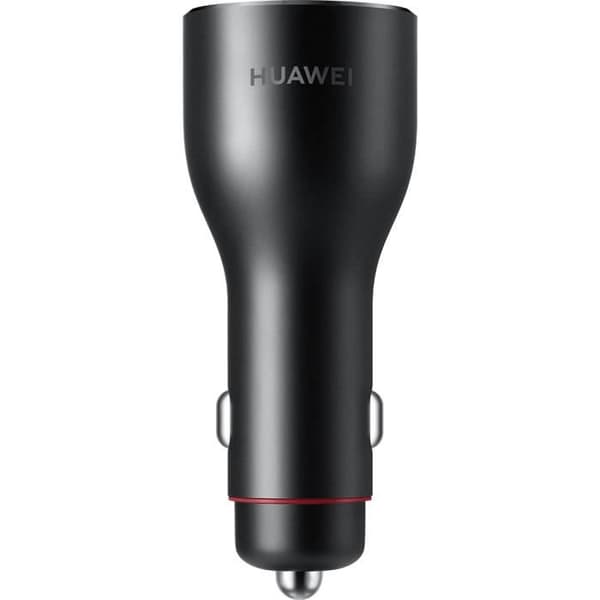Billaddare - Huawei - CP37 - 2 USB-portar - USB-C-kabel ingår - Snabbladdning 20 min Svart