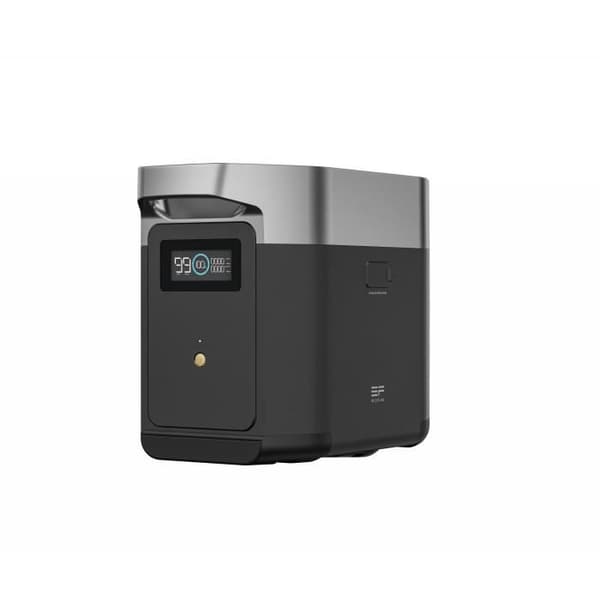 DELTA 2 bærbar elektrisk generator, 1024 Wh, 4 AC-udtag - 1800 W i alt (strømstød 2700 W) Sort