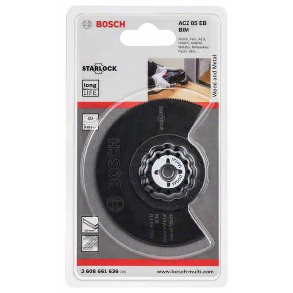 Bosch Accessories 2608661636 ACZ 85 EB Bimetall Segmentsågklinga 85 mm 1 st