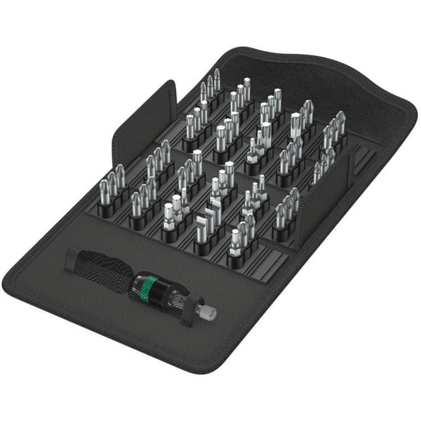 Wera 8600/889-60 TZ Bit-Safe 05057122001 Bit-Set 61 delar Spår, Stjärnspår Phillips, Stjärnspår Pozidriv, Inner-sexkant