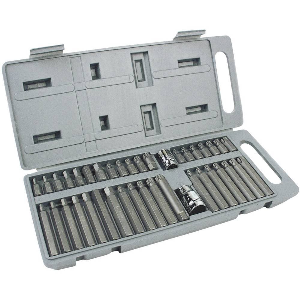 Brüder Mannesmann M 187-40 Bit-Set 40 delar Inner-sexkantig, Inner-flertandad (XZN), T-Profil