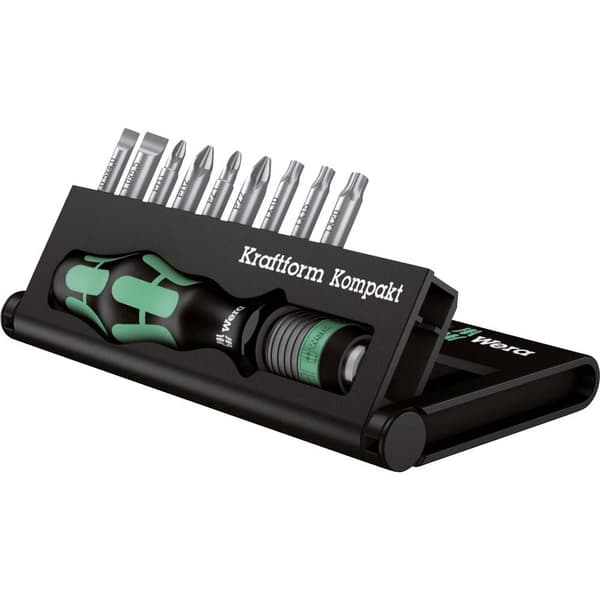 Wera Kraftform Kompakt 10 05056653001 Bit-Set 10 delar Spår, Stjärnspår Phillips, Stjärnspår Pozidriv, Inner-TORX