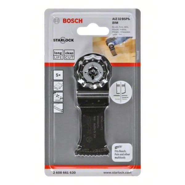 Bosch Accessories 2608661630 AIZ 32 BSPB Bimetall Instickssågblad 32 mm 5 st