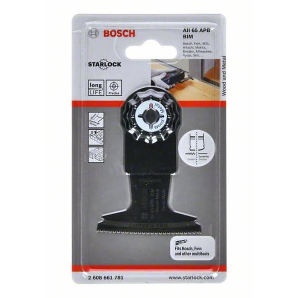 Bosch Accessories 2608661781 AIZ 65 BB Bimetall Instickssågblad 65 mm 1 st
