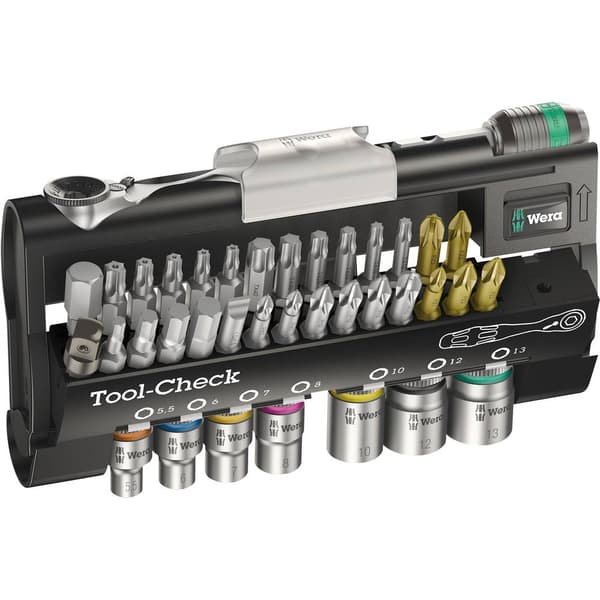 Wera Tool-Check 1 SB 05073220001 Bit-Set 32 delar Spår, Stjärnspår Phillips, Stjärnspår Pozidriv, Inner-sexkantig, Inne