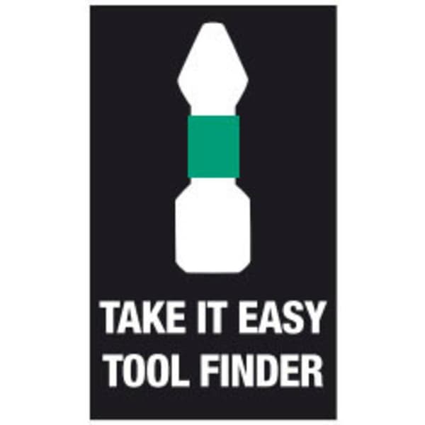 Wera Bit-Safe 61 BiTorsion 1 05057441001 Bit-Set 61 delar Spår, Stjärnspår Phillips, Stjärnspår Pozidriv, Inner-TORX, I