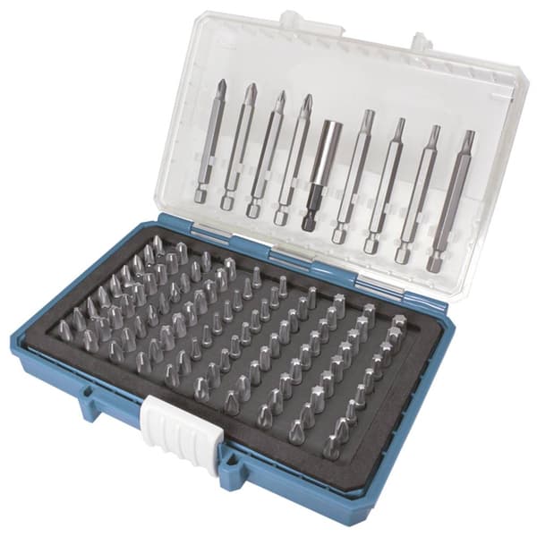 Makita P-81050 Bit-Set 99 delar Stjärnspår Pozidriv, Stjärnspår Phillips, Inner-sextandhålsgrepp (TX), Inner-sexkantig
