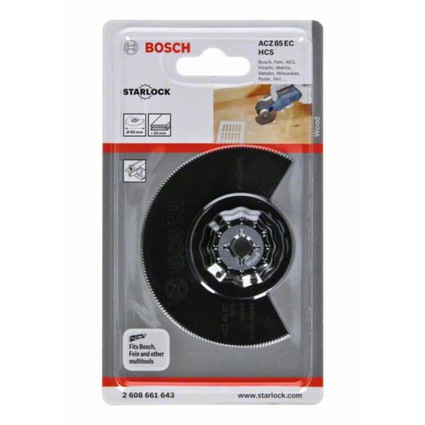 Bosch Accessories 2609256944 ACZ 85 EC HCS HCS Segmentsågklinga 85 mm 1 st