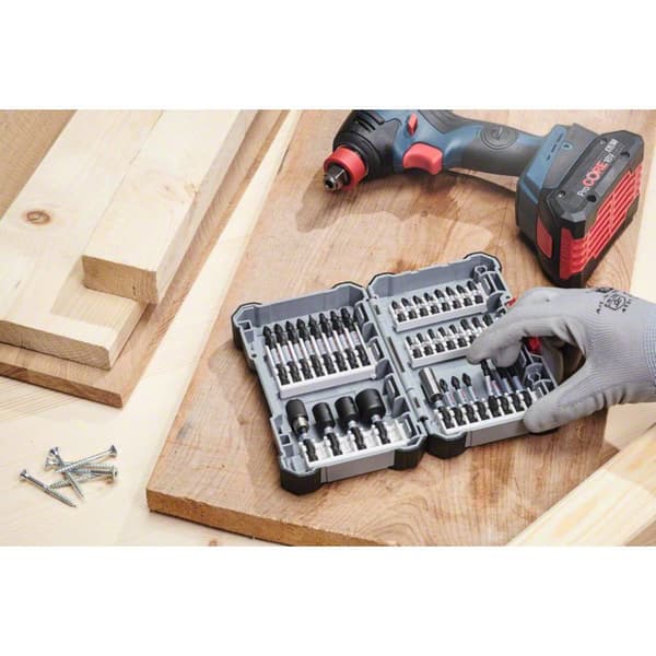 Bosch Accessories 2608577147 Bit-Set 35 delar Spår, Stjärnspår Pozidriv, Stjärnspår Phillips, Inner-sextandhålsgrepp (T