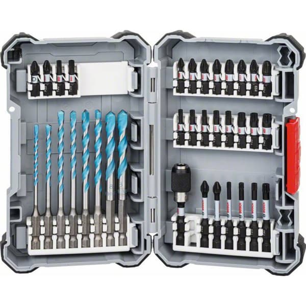 Bosch Accessories 2608577147 Bit-Set 35 delar Spår, Stjärnspår Pozidriv, Stjärnspår Phillips, Inner-sextandhålsgrepp (T