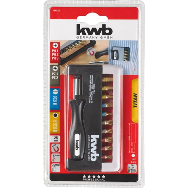 kwb 154020 Bit-Set 12 delar