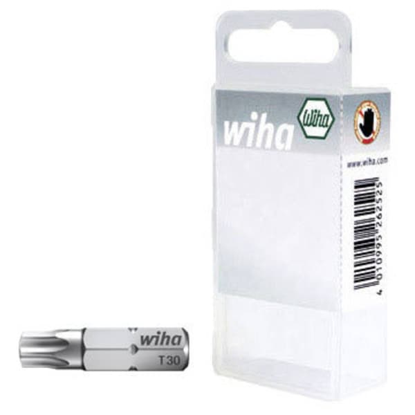 Wiha 08425 Torx-Bit T 30 Krom-vanadin-stål härdad C 6.3 2 st