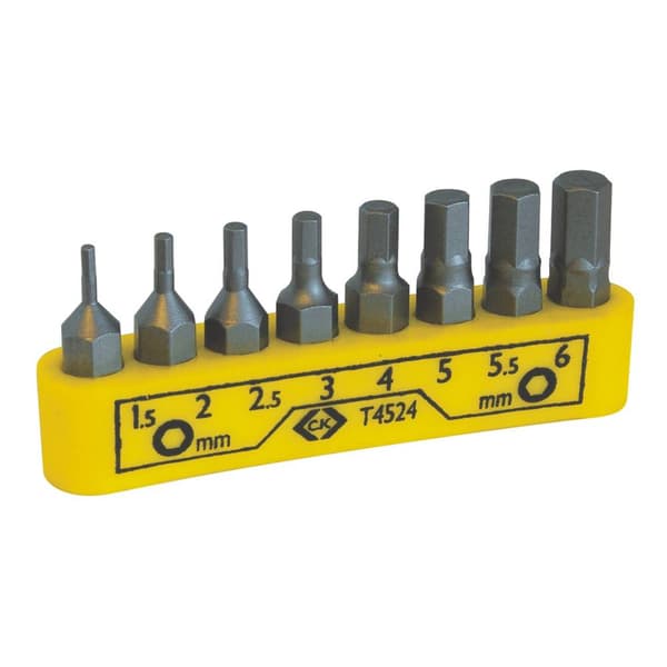 C.K T4524 T4524 Bit-Set 8 delar Inner-sexkantig