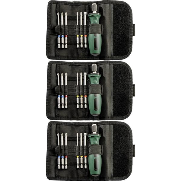 Metabo 626723000-3 Bit-Set 7 delar Stjärnspår Pozidriv, Stjärnspår Phillips, Inner-sextandhålsgrepp (TX), Spår inkl. sk