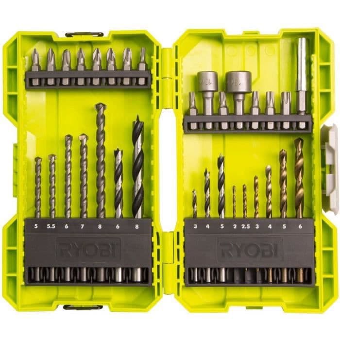 RYOBI Boks 32 tilbehør boring / skrue / boltering