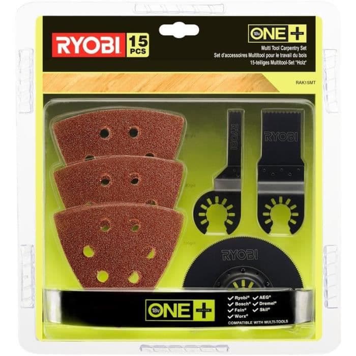 RYOBI 15 Multitool tilbehør til træbearbejdning
