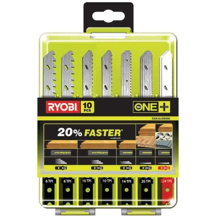 RYOBI æske med 10 klinger Specifik puslespil.