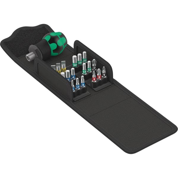 Wera Kompakt Stubby 1 05057471001 Bit-Set 19 delar 1/4 (6.3 mm)