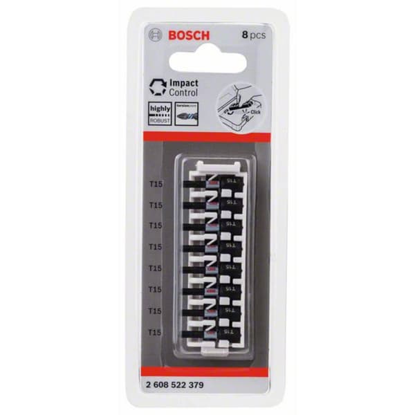 Bosch Accessories 2608522379 2608522379 Skruvbit-set Impact Control, 8-delars, med T15, 25 mm 25 mm