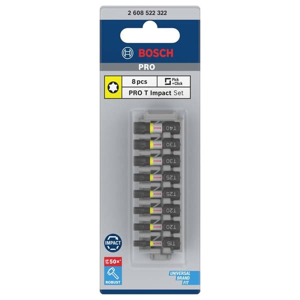 Bosch Accessories 2608522322 2608522322 Sexkants-bit T 15, T 20, T 25, T 30, T 40 1 set