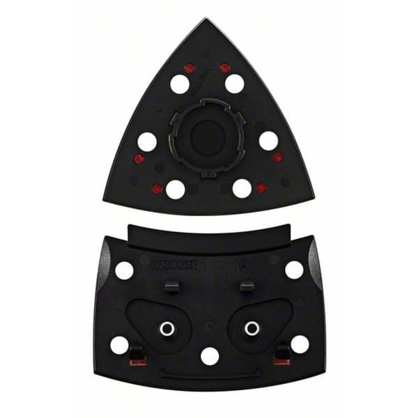 Bosch Accessories 2609256D20 Slipplatta för PSM 200 AE, 2-delars, triangulär, SDS, 102 x 92 mm, kardborre.