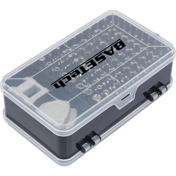 Basetech BT-2247898 Bit-Set 116 delar inkl. skruvmejsel-bitshållare
