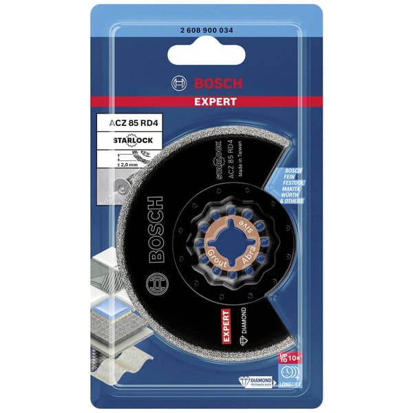 Bosch Accessories 2608900034 EXPERT Grout Segment Blade ACZ 85 RD4 Diamant Segmentsågklinga 1 st 2 mm 1 st