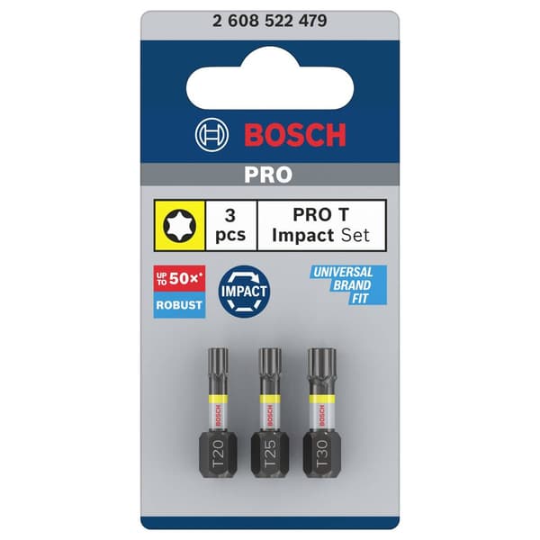 Bosch Accessories 2608522479 Sexkants-bit 3 delar T-Profil