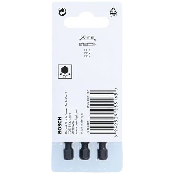 Bosch Accessories 2608522491 Stjärn-Bit 3 delar Stjärnspår Phillips