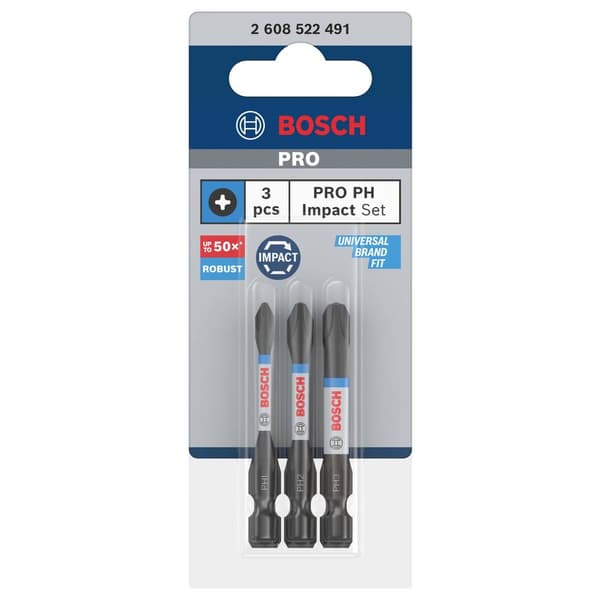 Bosch Accessories 2608522491 Stjärn-Bit 3 delar Stjärnspår Phillips