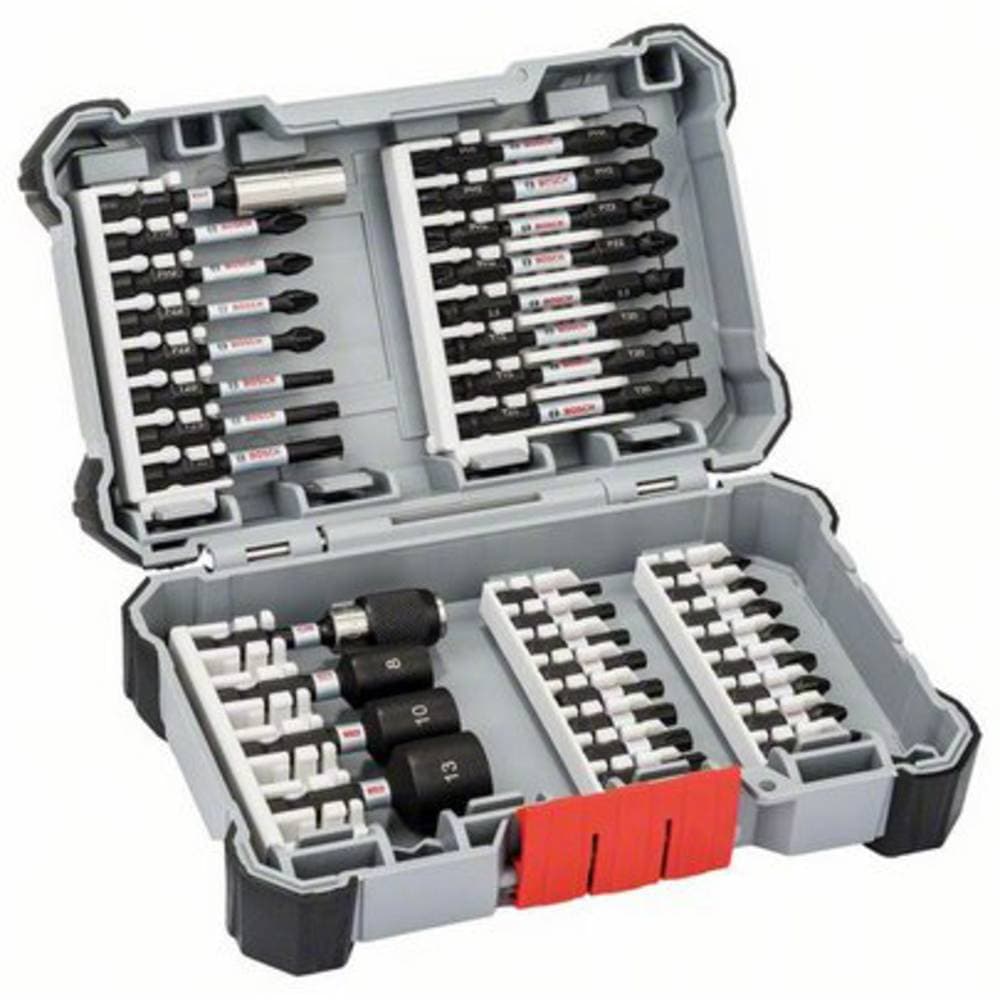 Bosch Accessories 2607017568 Bit-Set 36 delar Stjärnspår Phillips, Stjärnspår Pozidriv, T-Profil