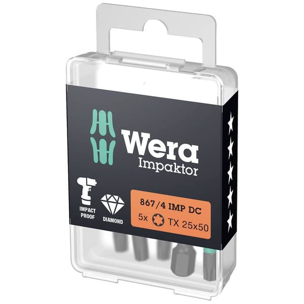 Wera 05057664001 Torx-Bit T 20 F 6.3 5 st