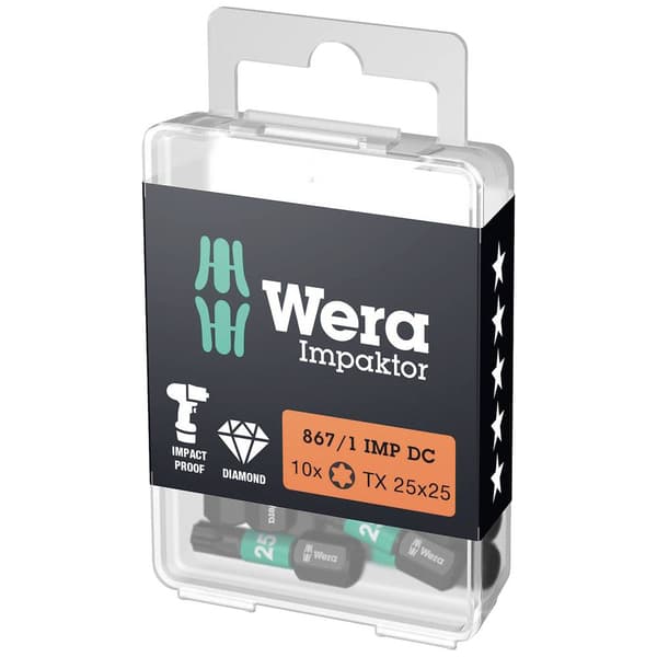 Wera 05057624001 Torx-Bit T 20 D 6.3 10 st