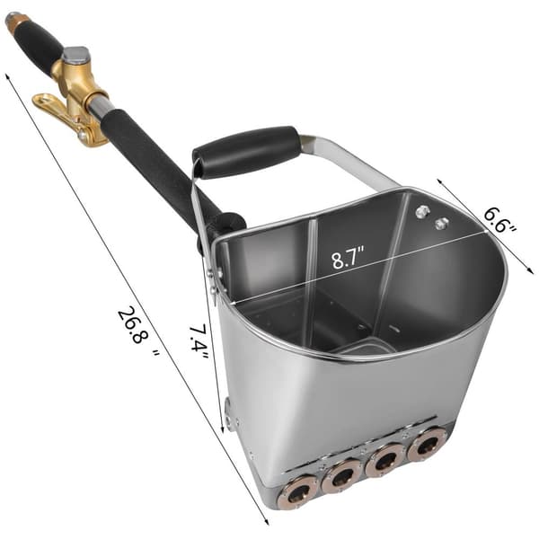 Mørtelpåføringspistol - 4 Dyser, 3kW, Rustfrit Stål - Fremskynd Byggeprocessen, Spar Arbejdsomkostninger