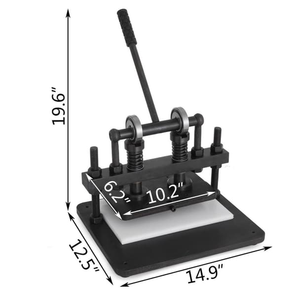 Läderklippmaskin - 1500 kg tryck, 45# stål, asymmetrisk design - VEVOR