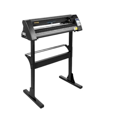 USB Vinylskärare/Plotter för skyltskärning - 28" Max Inmatning, 24,8" Max Skärning, 3 Blad, LCD-skärm & Kompatibel med Windows OS