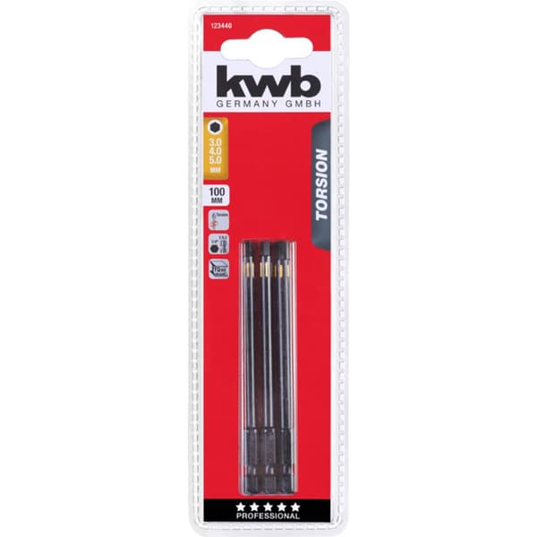 kwb 123440 Bit-Set 3 delar