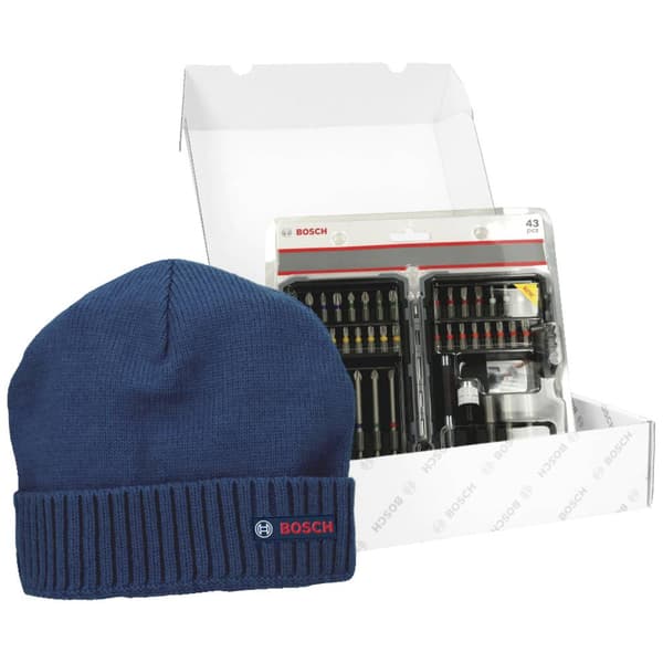 Bosch Accessories 0615997658 Bit-Set 43 delar Stjärnspår Phillips, Stjärnspår Pozidriv, Spår, T-Profil inkl. bithållare